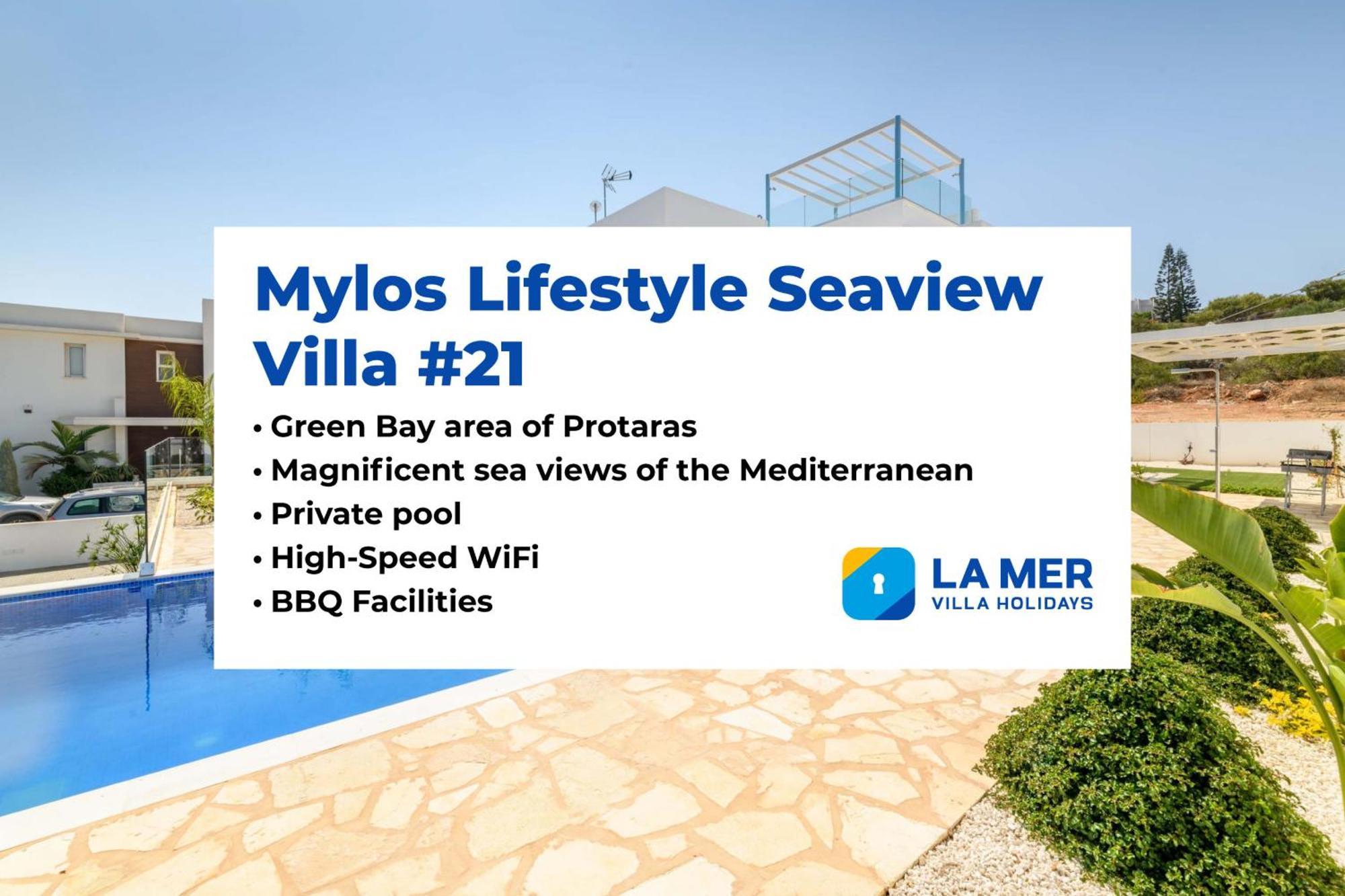 Mylos Lifestyle Seaview Villa #21 Protaras Exterior foto
